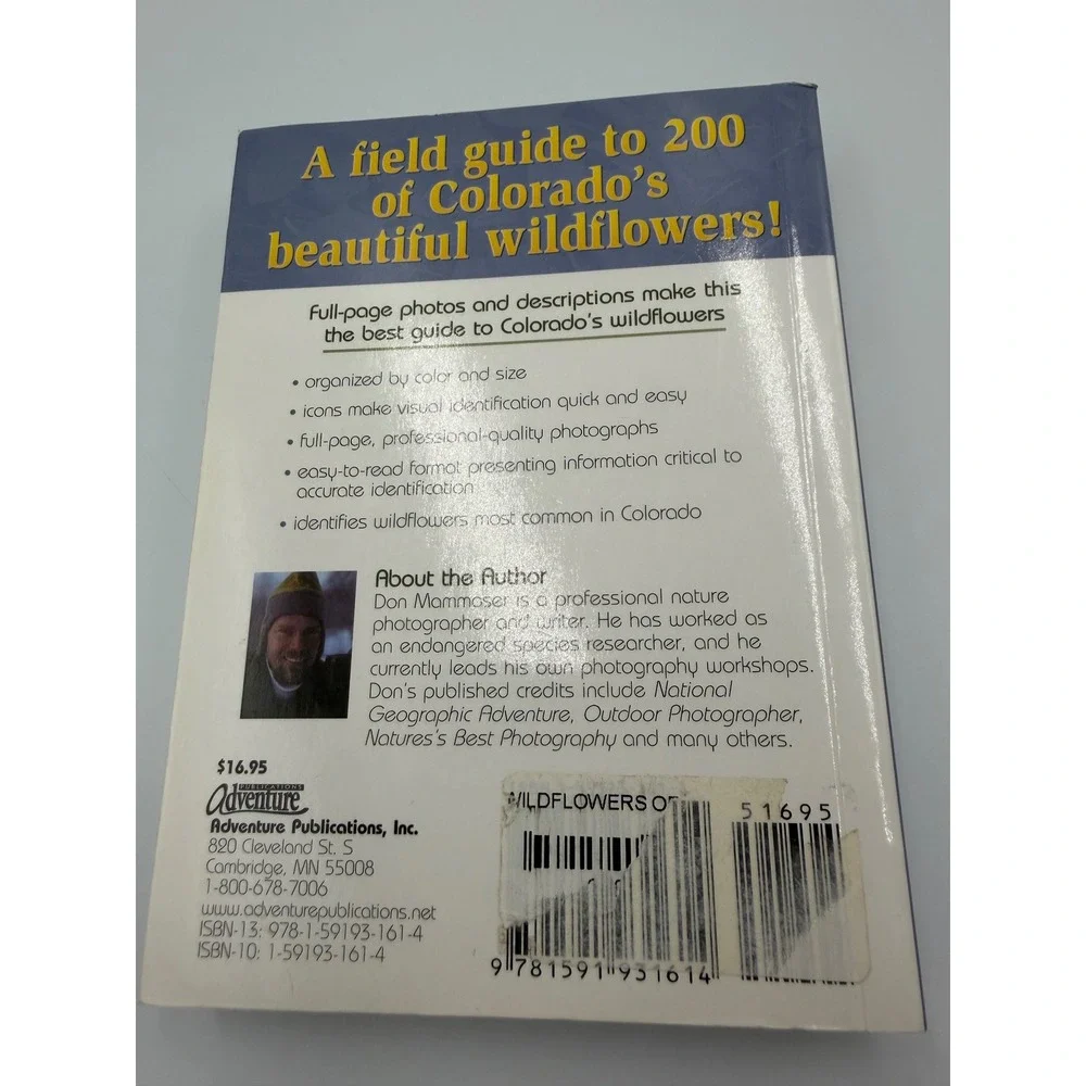 Wildflowers of Colorado Field Guide Don Mammoser Stan Tekiela Paperback 2007